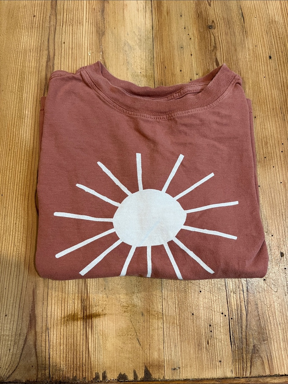 HANNA ANDERSSON 110 Copper Sun Graphic Tee Relaxed Fit